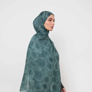 ผ้าพันคอฮิญาบแบบระบายอากาศยาว70*180สำหรับผู้หญิงมุสลิมปรับแต่งได้ทุกฤดูกาล - Product Image 4