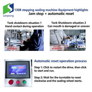 Machine de scellage entièrement automatique pour boîtes de conserve, scelleuse de boîtes de lait en poudre, scelleuse de boîtes de poudre nutritionnelle, machine de scellage de boîtes de conserve - Product Image 4