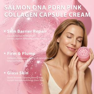 Yeni Gelen Kore Yüz Beyazlatıcı Nemlendirici Onarıcı Cilt Kremi Güzellik Somon DNA PDRN Pembe Kolajen Kapsül Krem - Product Image 6