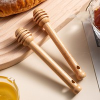 Bâtonnet à miel en bois écologique de haute qualité avec cuillère en bois pour les boissons