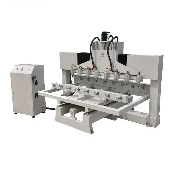 CA-1225 Router Cnc per legno 3d rotante a 4 assi e router cnc per la lavorazione del legno a 8 teste