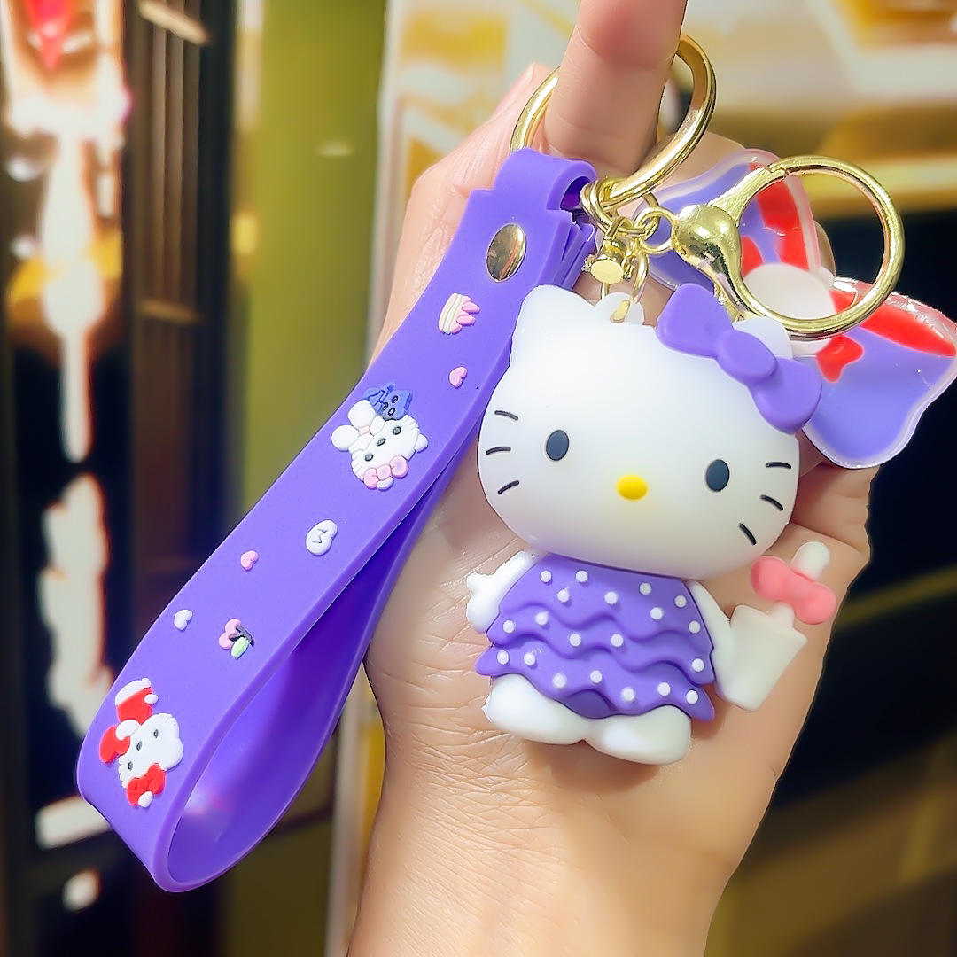 จี้แมว KT-สีม่วง