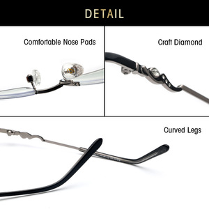 Nouvelles lunettes anti-lumière bleue pour femmes, monture métallique, verres en plastique, protection des yeux 5132 - Product Image 2