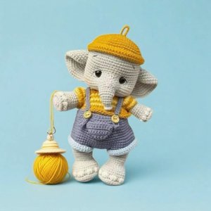 Haakpakket Voor Blauwe Olifant Pop Breien Sets Haak Kit Gehaakte Starterkit Haak Kit Met - Product Image 4