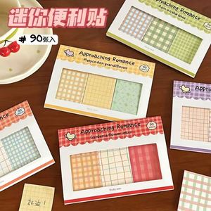 Imprescindibles para el Regreso a Clases: Bloc de Notas Adhesivas a Cuadros Brillantes, Varios Estilos, Bloc de Notas Autoadhesivas para Estudio - Product Image 6
