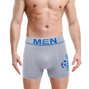 80g di alta qualità morbido morbido uomo senza cuciture in poliestere Boxer biancheria intima a metà altezza senza tag mutandine da calcio da uomo - Product Image 2