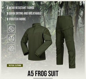 Fronter A5 siyah kamuflaj savaş gömlek ve pantolon setleri su itici ile dayanıklı üniforma eğitim takım elbise - Product Image 2