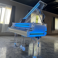 Source Factory High-End Customization 88-Key Crystal Grand Piano Acoustic for Concert Hall Performance