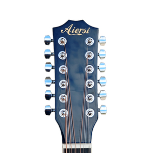 Aiersi Thương Hiệu 41 Inch Điện <span class=keywords><strong>12</strong></span> Chuỗi Acoustic <span class=keywords><strong>Guitar</strong></span> Màu Đen Colour Basswood Dân Gian Nhạc Cụ Giá Rẻ Giá OEM ODM - Product Image 5