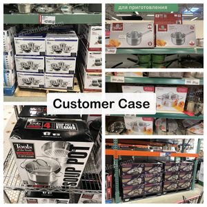 Thép không gỉ cổ nồi với nắp, <span class=keywords><strong>8</strong></span> <span class=keywords><strong>Quart</strong></span>, THẬM CHÍ sưởi ấm, dễ dàng để làm sạch, bạc - Product Image 6