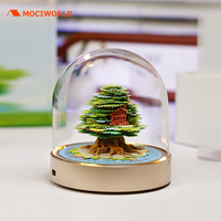 Memo 3D yang Dapat Disesuaikan dengan Lampu LED Omoshiroi Block Night Light Desain Logo Gratis