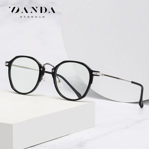 TJ847 Unisex <b>Round</b> Eyeglass <b>Frames</b> TR90 Full-<b>Frame</b> Anti Blue Light Lenses - Product Image 1