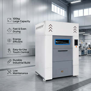 Secadora Industrial de Gran Capacidad (100 kg) con Puerta Vertical Deslizante, Equipo de Lavandería Comercial para Ropa de Hotel, Producción Profesional - Product Image 2