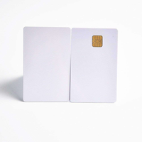 Carte à puce intelligente EMV vierge en PVC pour jet d'encre SLE4442 4428, mini-étiquette avec puce de contact pour applications hôtelières, interface de communication RFID