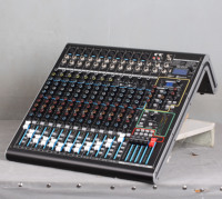 MARCO MAX16 Console de mixage numérique à effets 16 canaux, 8 entrées stéréo, 10 sorties XLR, alimentation fantôme 48V, 15 bandes