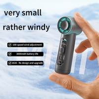 Ventilateur portatif Turbo, vent super puissant, chargement USB, ventilateur de refroidissement portable, compact et léger pour les sports de plein air