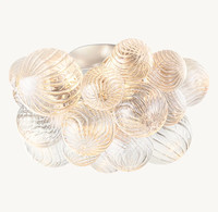 Lustre moderne nordique HangXuan en verre bulle, luminaire de plafond de luxe en acier, cadre métallique AC, lampe à montage encastré pour chambre à coucher