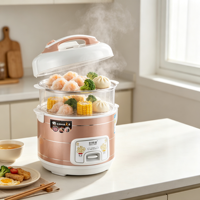 Cuisinière à riz électrique avec cuve antiadhésive, tasse doseuse et spatule pour usage domestique