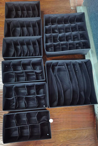 IN STOCK 8PACK Cabinet Organizer <b>Clothes</b> Foldable Dresser <b>Storage</b> Basket Organizers and <b>Storage</b> Bins for Storing Underwear,Bra, - Product Image 3