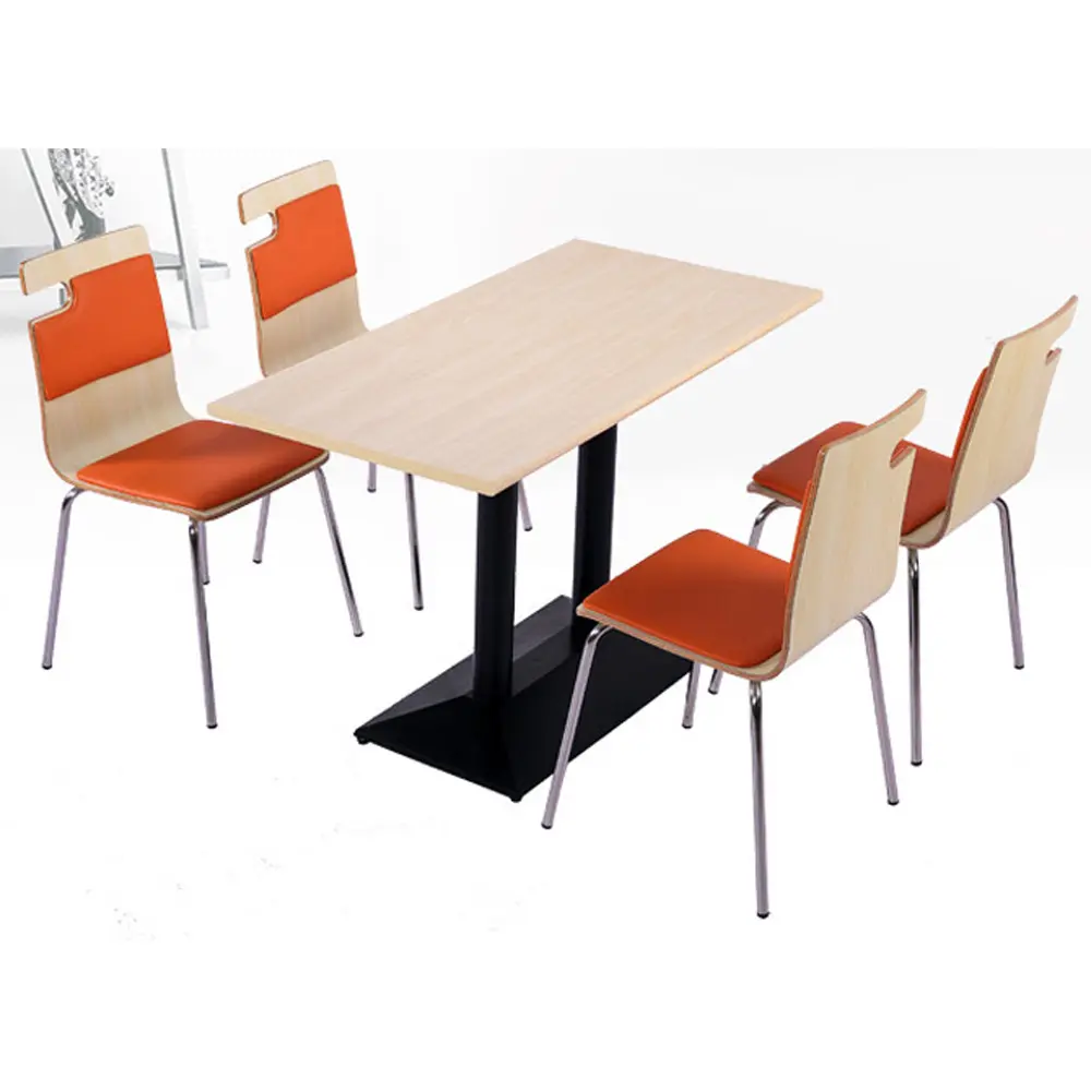 Mesa de comedor de comida rápida y silla para <span class=keywords><strong>restaurante</strong></span>