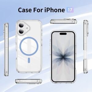 <span class=keywords><strong>Coque</strong></span> de protection magnétique transparente en TPU et PC, best-seller en gros, pour <span class=keywords><strong>iPhone</strong></span> <span class=keywords><strong>14</strong></span>, 15, 16, 17, 18 Pro Max Air - Product Image 5