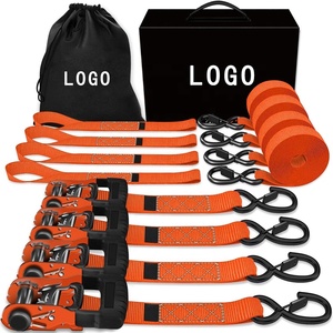 Bộ dây đai <span class=keywords><strong>Ratchet</strong></span> siêu bền cho xe ATV, UTV, xe máy, xe tải, hàng hóa, móc <span class=keywords><strong>S</strong></span> phủ lớp bảo vệ, làm bằng <span class=keywords><strong>polyester</strong></span> bền chắc - Product Image 1