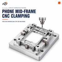 Conception et fabrication de gabarit de serrage de précision pour cadre intermédiaire de téléphone, usinage CNC personnalisé, pour l'électronique grand public