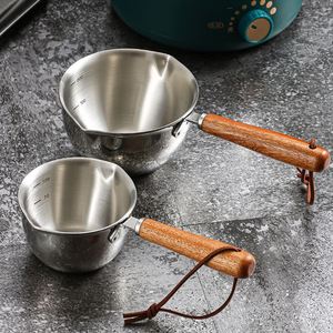 Mini Ollas para Salsas y Sopas de Acero Inoxidable 304 de 8.5cm y 11.5cm para el Hogar, Cocina Saludable, Diseño Atractivo, Material Metálico, Preparación de Alimentos - Product Image 4