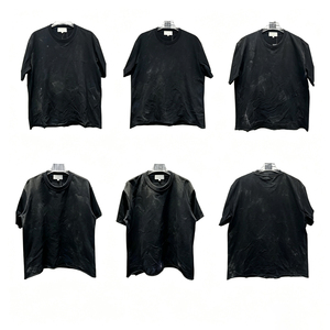 Camiseta de manga corta de alta calidad para hombre, estilo HipHop, con parches de lentejuelas y lavado desgastado, camisetas de marca para hombre - Product Image 6