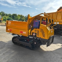 Mini-dumper sur chenilles 800 kg KOP192, motopropulsé diesel, certifié EPA Euro 5, pour chantier
