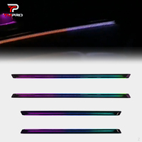 Système d'éclairage ambiant dynamique TMPRO Piano Black pour Honda Fit/Jazz 2021-2025 Modes d'éclairage multiples Accessoires intérieurs automobiles