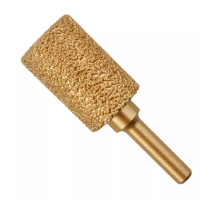 Tête de meulage diamantée brasée sous vide, tête plate cylindrique pour le marbre, le granit et les carreaux de céramique - Product Image 4