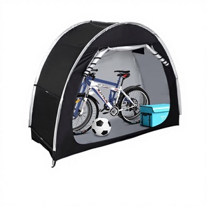 Abri de <span class=keywords><strong>vélo</strong></span> portable à toit arqué, imperméable, en tissu Oxford durable, avec structure en plastique, <span class=keywords><strong>pour</strong></span> le stockage extérieur de 2-3 vélos - Product Image 3