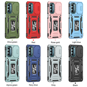 Funda de teléfono con armadura a prueba de golpes para cámara deslizante para Motorola G54 G14 G42 E13 G73 G13 G53 E22 G32 <span class=keywords><strong>G22</strong></span> soporte de anillo de Metal magnético - Product Image 1