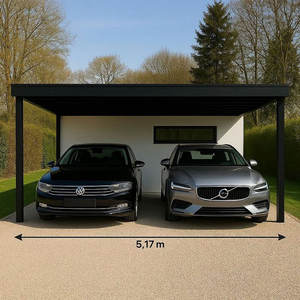Özelleştirilmiş dayanıklı yüksek kaliteli motorlu alüminyum toz kaplı <span class=keywords><strong>Carport</strong></span> UV kaplı Modern açık Pergola tek/2-araba garaj - Product Image 2