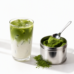 Matcha-Pulver Großhandel Matcha Grüntee-Pulver Lebensmittelqualität 800 Mesh Fein Kräftig Grün Geringe Bitterkeit für Latte Backwaren Eiscreme - Product Image 2