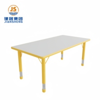 Ensemble de table et chaise modulaires colorées pour maternelle, table d'étude pour enfants peu encombrante pour la maternelle, vente en gros