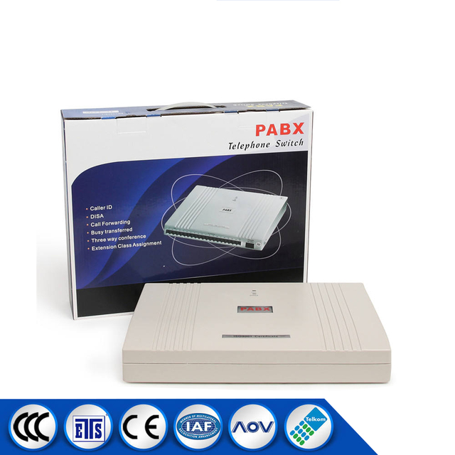 DLNA TC-2000P Office Hotel Intercom System Room to Room Telephone PABX with Full-Duplex Communication 32 Extensions 4 CO Lines