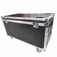 Valise de transport professionnelle en aluminium, portable, ignifuge, légère, avec roues, grande capacité, pour câbles et équipements.