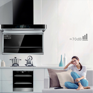 Capot électrique à Double moteur intégré avec écran tactile, 40 pouces, en acier inoxydable, batterie de <span class=keywords><strong>cuisine</strong></span> SS cheminée MAXKY, moteur en cuivre, 200 - Product Image 2