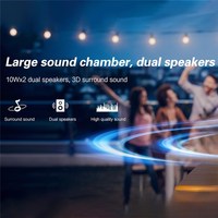 Q7 Android 9 Projecteur Auto Focus Full HD 1080P LCD Vidéo Projecteur Home Cinéma