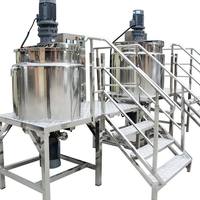 Cuve de mélange chauffante électrique en acier inoxydable avec agitateur liquide, mélangeur sanitaire de qualité alimentaire pour produits chimiques, mélangeur industriel SUS304 sur mesure