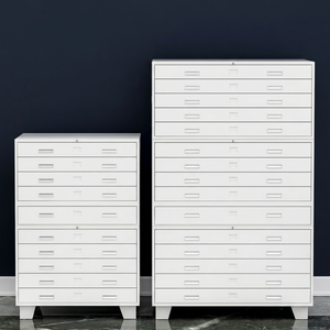 Steel Metal A0/A1 Paper Map Cabinet Plan 5 <b>Drawers</b> File Drawing Storage for Home Office <b>Workshop</b> Rental <b>Drawers</b> - Product Image 2