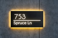 Enseigne rétroéclairée à LED facile à installer soi-même avec modules LED, prise AC/DC, emballée pour une expédition sécurisée, pour mariages et usage professionnel