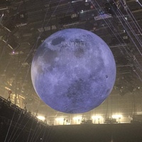 Modèle de lune gonflable géant pour la publicité avec lumière LED / Grand ballon de lune gonflable pour la décoration
