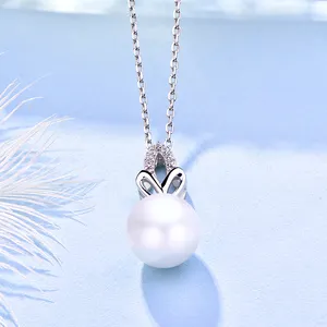 Pearl High Quality 925 Sterling Silver Leaf Mother Of Pearl Mounting Necklace For Women