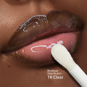 زيت شفاه لامع من بيكيسو 8 مل، ملمع شفاه مرطب بتأثير المرآة المائية الطبيعي للنساء ذوات البشرة السمراء - Product Image 2