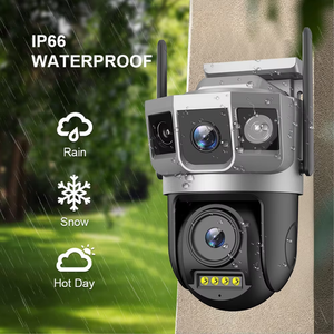 Gran oferta impermeable Wifi/4G Cctv Smart Home al aire libre Ptz lente Dual al aire libre Wifi cámara de seguridad en línea <span class=keywords><strong>V380</strong></span> Pro App Cámara IP - Product Image 5