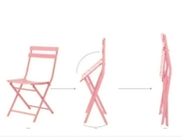 Tables et chaises pliantes en métal, chaises de salle à manger en métal empilables bon marché pour jardin et restaurant, ensembles de meubles d'extérieur