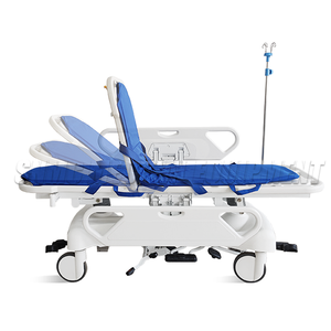 รถเข็นเปลสำหรับเคลื่อนย้ายผู้ป่วยในโรงพยาบาลพร้อมเสา IV พร้อมล้อล็อกส่วนกลาง - Product Image 2